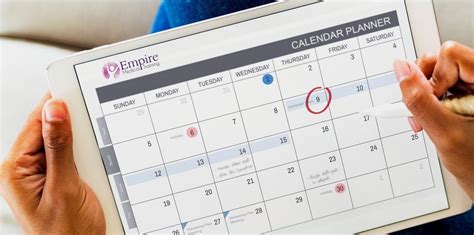 Empire Medical Training Calendar
